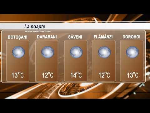 METEO  12 august 2025 TELE`M Botoșani