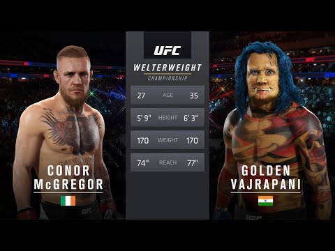 Conor McGregor vs. Golden Vajrapani - EA Sports UFC 2 - Crazy UFC