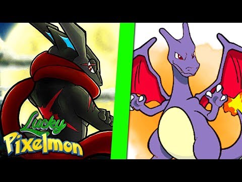 Minecraft Lucky Pixelmon - GRENINJA SHINY LVL100 vs CHARIZARD SHINY LVL100 ! UM EXAGERO DE LENDÁRIOS