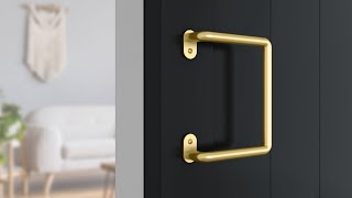 Barn Door Handle Installation