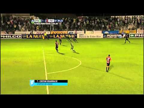 Gol Insaurralde. Sp. Belgrano 1 - Patronato 2. B Nacional. Fecha 5. FPT.