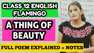 A thing of Beauty Class 12 in hindi