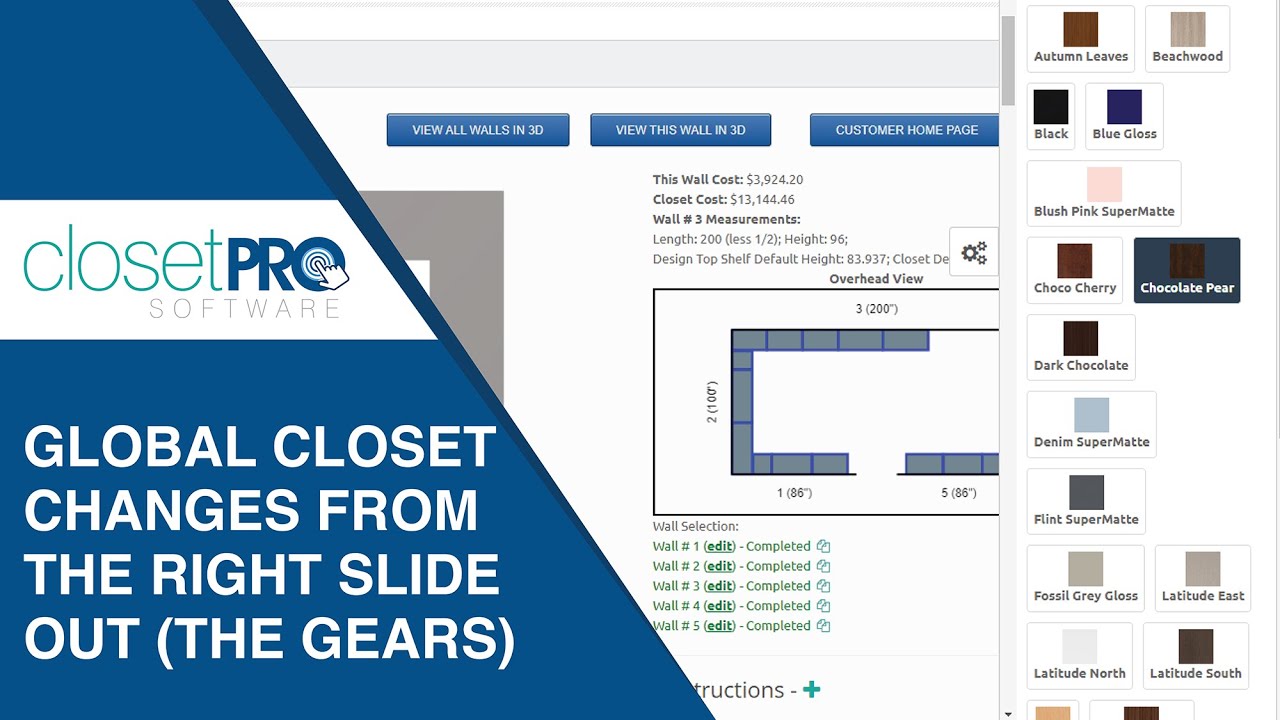 Global Closet Changes from the Right Slideout Window