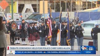 Chief of Police Greg Allen's tribute ceremony and funeral services
