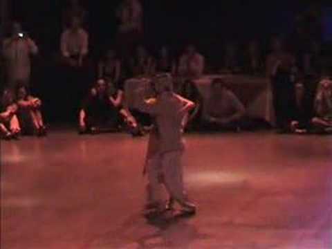  Andrea Misse  and  Javier Rodriguez  are  dancing  to  the  tango  "  Nada Mas  "