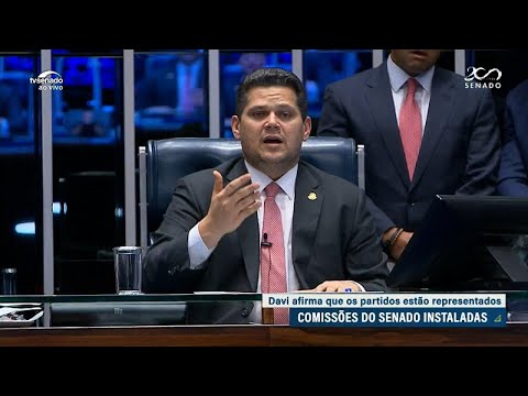 Todos os partidos estão representados nas comissões do Senado, diz Davi
