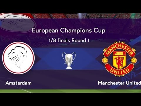 Full Match (2-2) | Amsterdam vs Manchester United | 1/8 Final Round 1 | UEFA Champion League