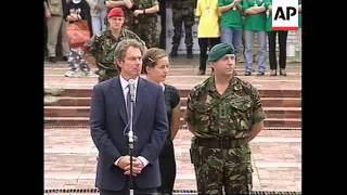 KOSOVO: PRISTINA: BRITISH PM TONY BLAIR VISIT (3)