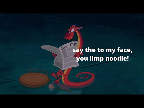 i edited Mushu being the iconic best friend we missed in the remake