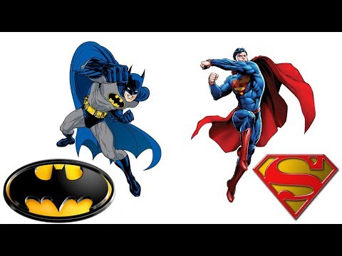Batman coloring pages for kids / Superman coloring book for children