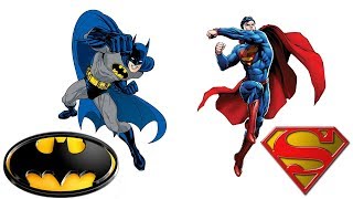 Batman coloring pages for kids / Superman coloring book for children