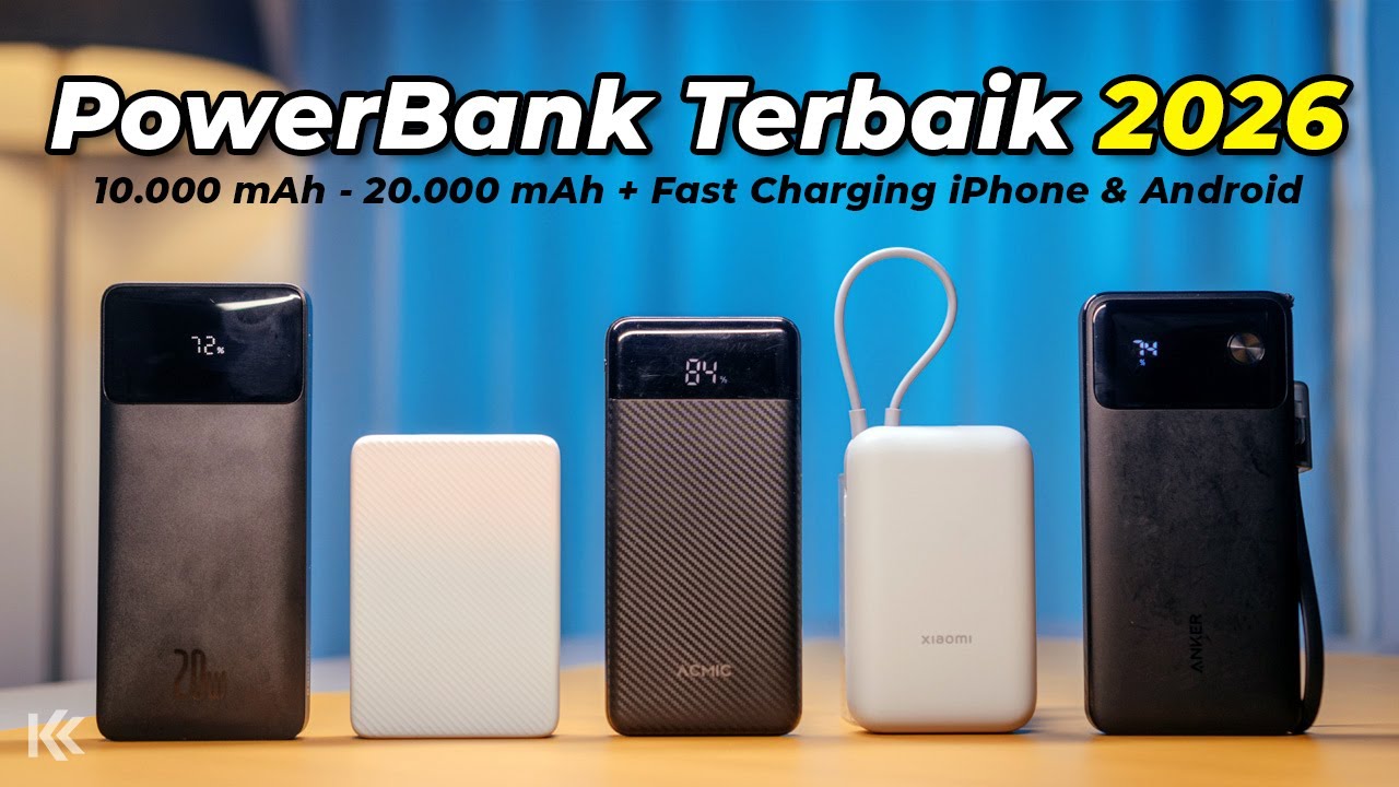 5 Rekomendasi POWERBANK TERBAIK 2026 10000mAh 20000mAh FAST CHARGING!