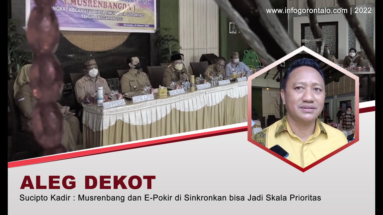 Sucipto Kadir : Musrenbang dan E-Pokir di Sinkronkan bisa Jadi Skala Prioritas