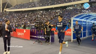 رد فعل جماهير الهلال و النصر بعد دخول الحارس ياسين بونو لأرضية الملعب في ديربي السعودية