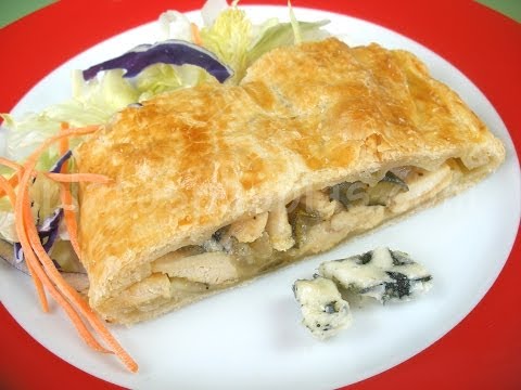 Hojaldre de pollo y Roquefort