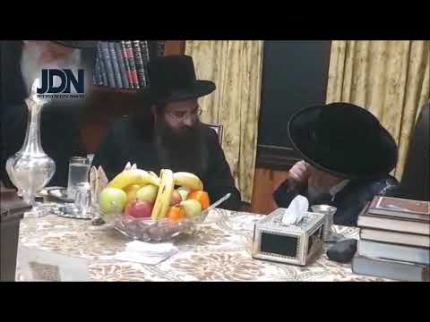 Sadigura Yerushalahyim Meets With Kretchnif Rebbe - Shvat 5781