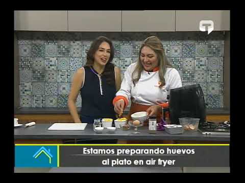 Cocina en Casa: Estamos preparando huevos al plato en air fryer
