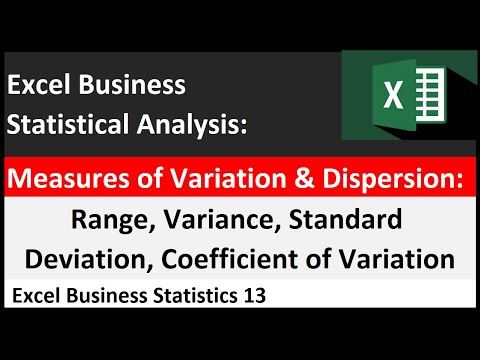 Excel Statistical Analysis 01 Data Statistics