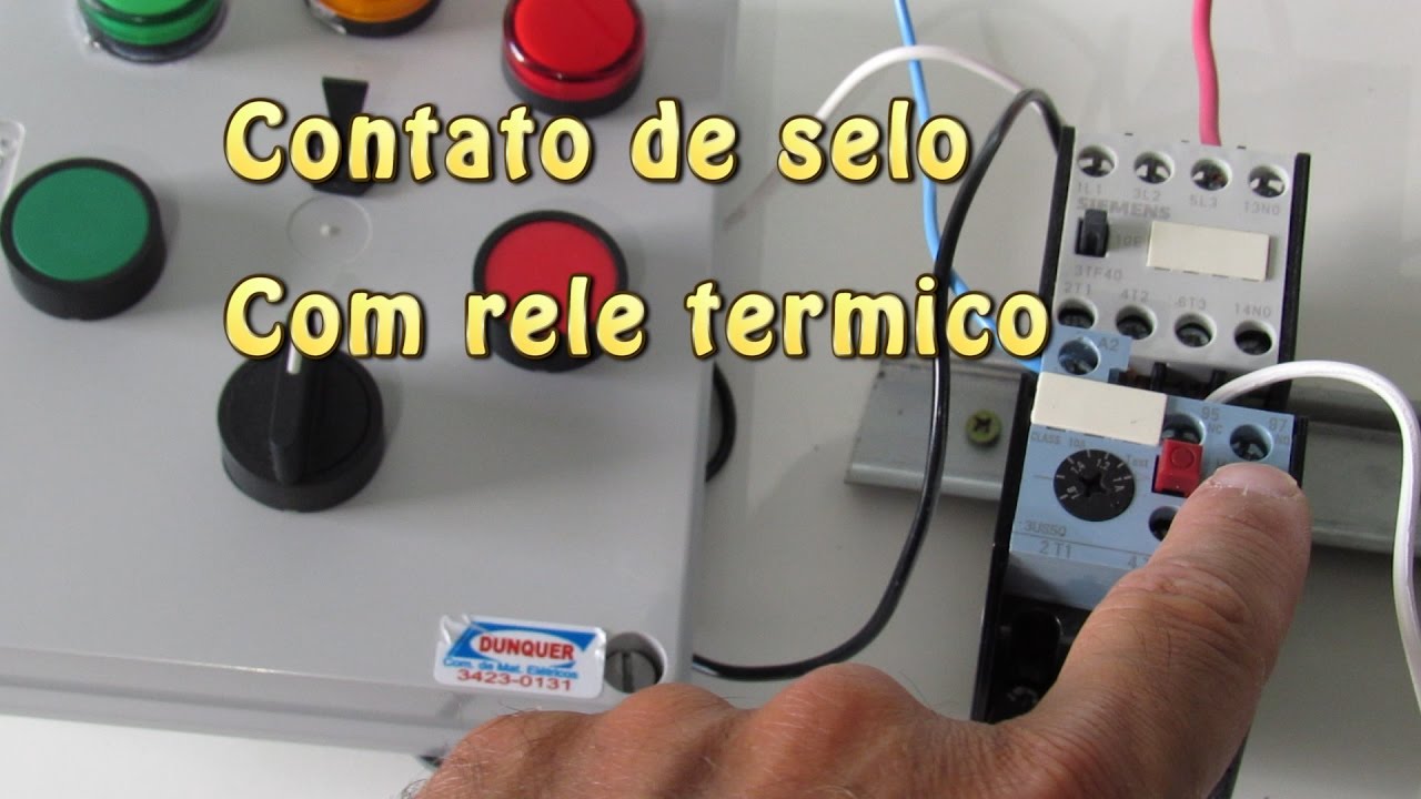Contato de selo com rele termico