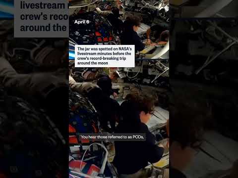 Nutella jar seen floating through Artemis II's cabin minutes before record-breaking trip to the Moon