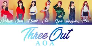 Three out - AOA Lyrics  [Color Coded/Han/Rom/Eng]