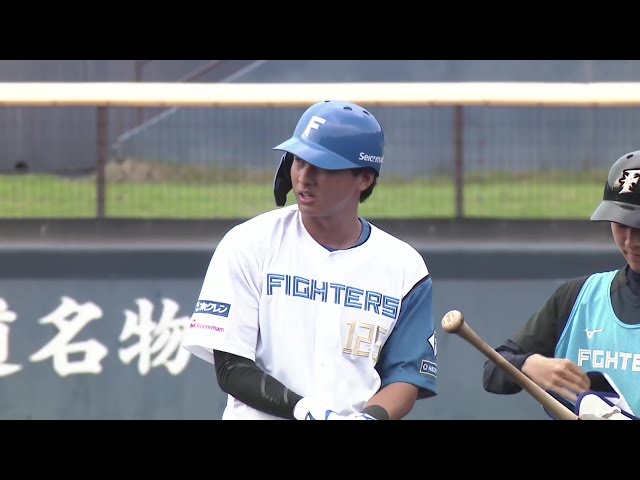 [Farm] Registered as a controlled player!! The Fighters 'Taisei Fujita makes an appeal with a timely two-base hit!! July 1, 2025 Hokkaido Nippon-Ham Fighters vs Oisix Niigata Albirex BC