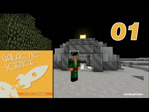 Minecraft: Galactic Science #01 - Leben auf dem Mond (Lets play Deutsch German HD)
