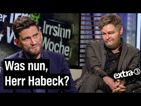 Max Giermann als Robert Habeck im extra 3-Talk: Worte statt Taten | extra 3 | NDR