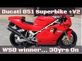 Ducati 851 Superbike ,WSB Winner 30 years on vs Panigale V2, what's this classic bike like now?