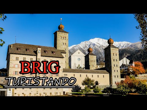 🇨🇭 BRIG GLIS Virtual Tour Passando Pelo Stockalper Palace - Brig, Stadtplatz.    | SWISS ⁴ᴷ⁶⁰ |