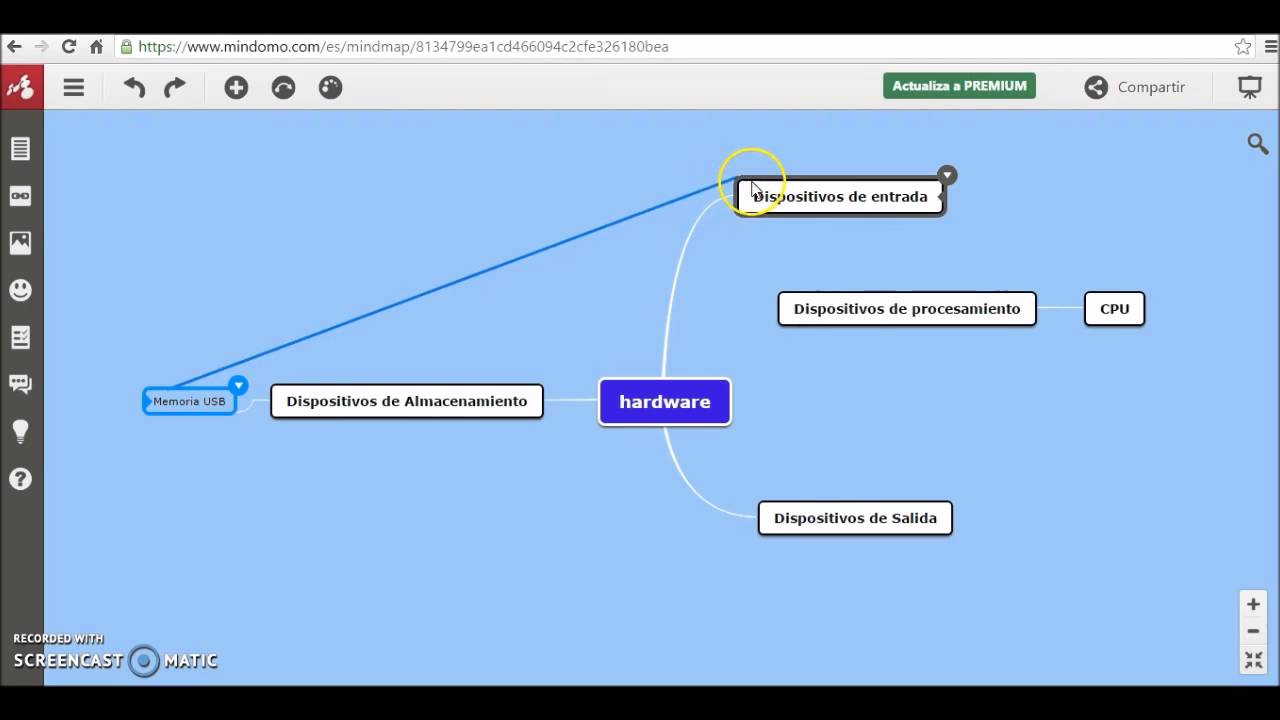 Mapas Conceptuales con Mindomo - Crear, descargar e incrustar