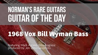 Norman's Rare Guitars - Guitar of the Day: 1968 Vox Bill Wyman Bass