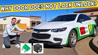 WHY DOOR DOES NOT LOCK UNLOCK CHEVROLET MALIBU 2016 2017 2018 2019 2020 2021 2022 2023