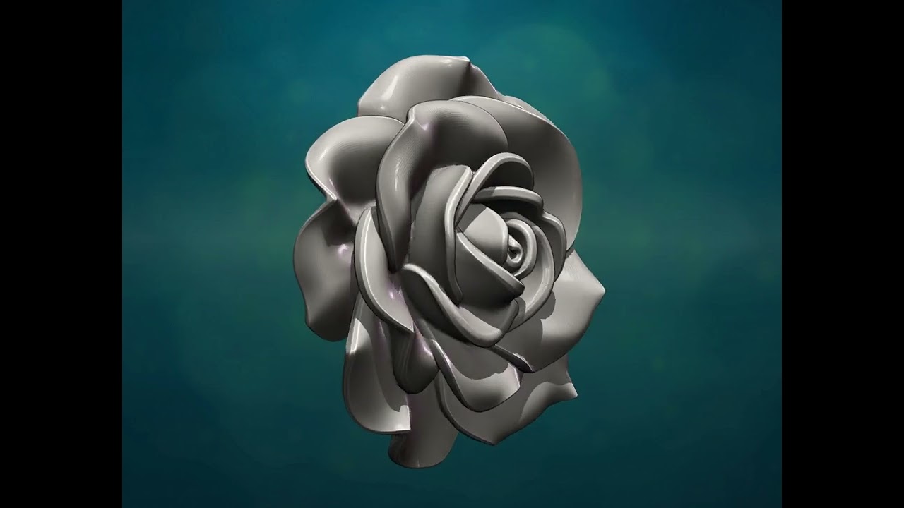 गुलाब बास-राहत 3D प्रिंट मॉडल