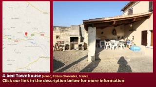 4-bed Townhouse for Sale in Jarnac, Poitou Charentes, France on frenchlife.biz