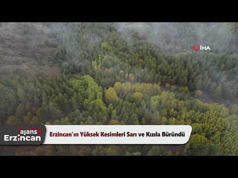 Erzincan’ın Yüksek Kesimleri Sarı ve Kızıla Büründü