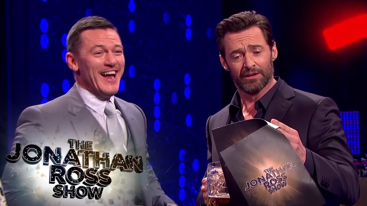 Luke Evans And Hugh Jackman's Gaston Sing Off | The Jonathan Ross Show - YouTube