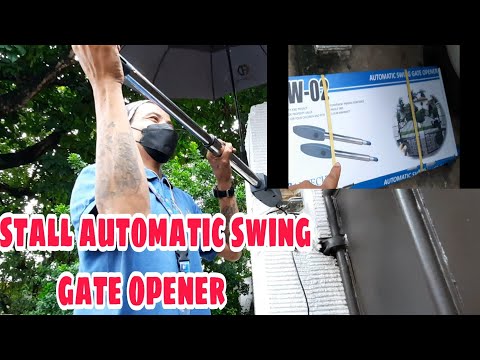 INSTALL AUTOMATIC SWING GATE OPENER.