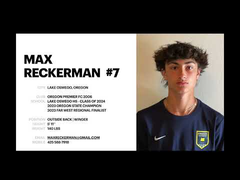 Max Reckerman #7 - Lake Oswego High School - Early Season Highlights