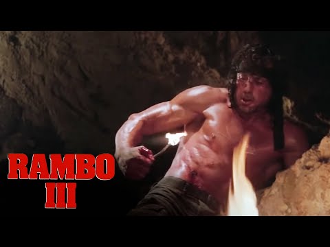 'Rambo Tends His Wound' Scene | Rambo III