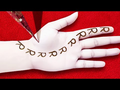 Simple Mehndi Design From R Letter Teej Special Beginners Mehendi 21 Video Photo