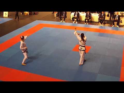 Eleni Tsatalmpasidou GRE v Mariia Klochkova RUS - Female IV Dan Patterns Final