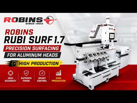 Robins Rubi Surf 1.7 with Aluminum Head #surfacingmachine #robinsmachines #enginerebuilding