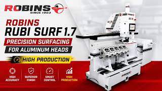 Robins Rubi Surf 1.7 with Aluminum Head #surfacingmachine #robinsmachines #enginerebuilding