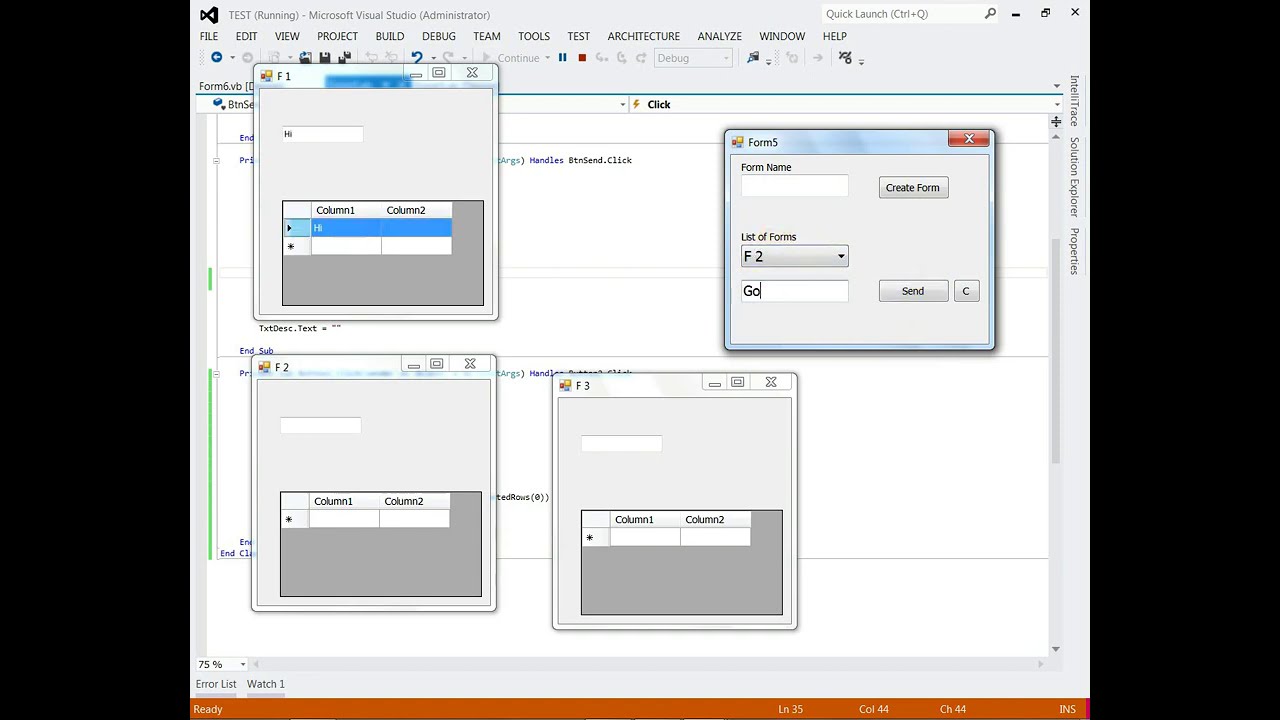 How to load Multi Form and control each one separately USING VB.NET