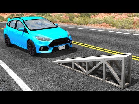 High Speed Flip Ramp Crashes #18 - BeamNG Drive Crash Testing