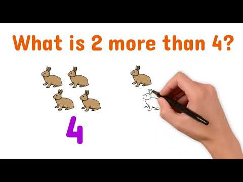 What is 2 more than 4!?! Let's Learn!