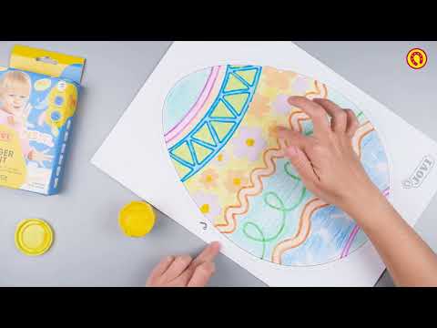 Comment colorier l'œuf de Pâques JOVI imprimable🥚
