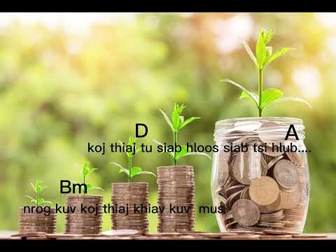 KUB VAJ   kev nyuaj siab Guitar chords