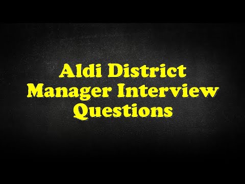 Aldi District Manager Internship